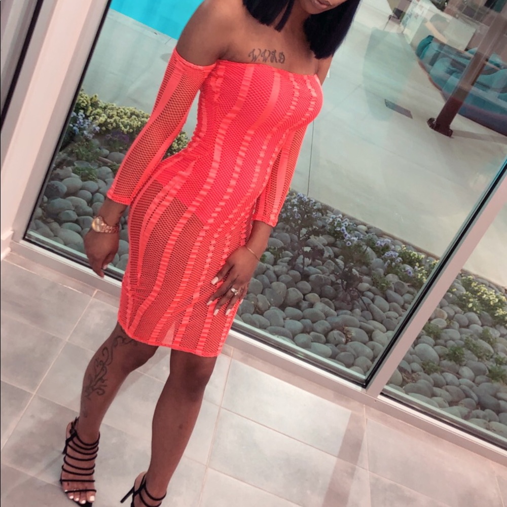 Brighter Than The Sun Fishnet Dress